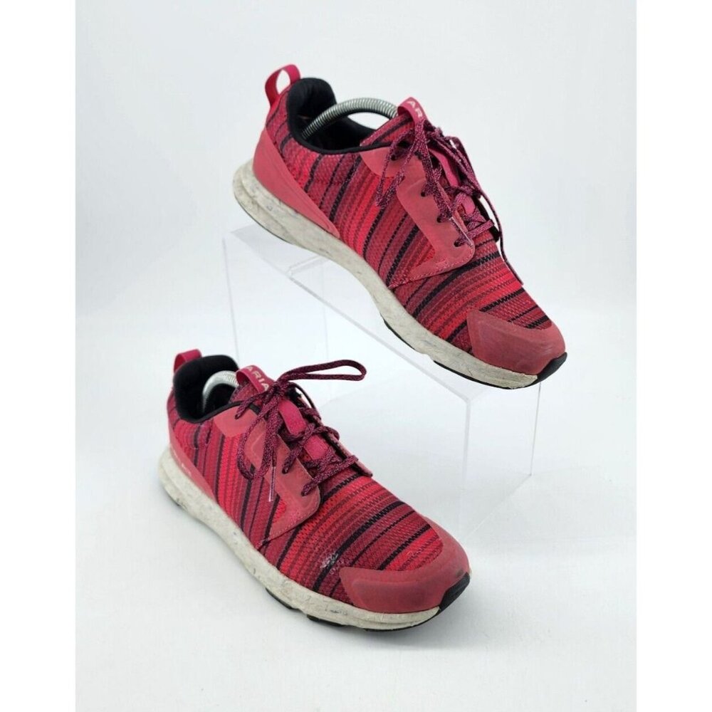 Ariat Women's Fuse Lace Up Athletic Running Sneaker Shoes 10018595 Pink Sz 7.5 B